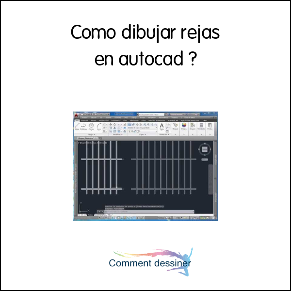 Como dibujar rejas en autocad